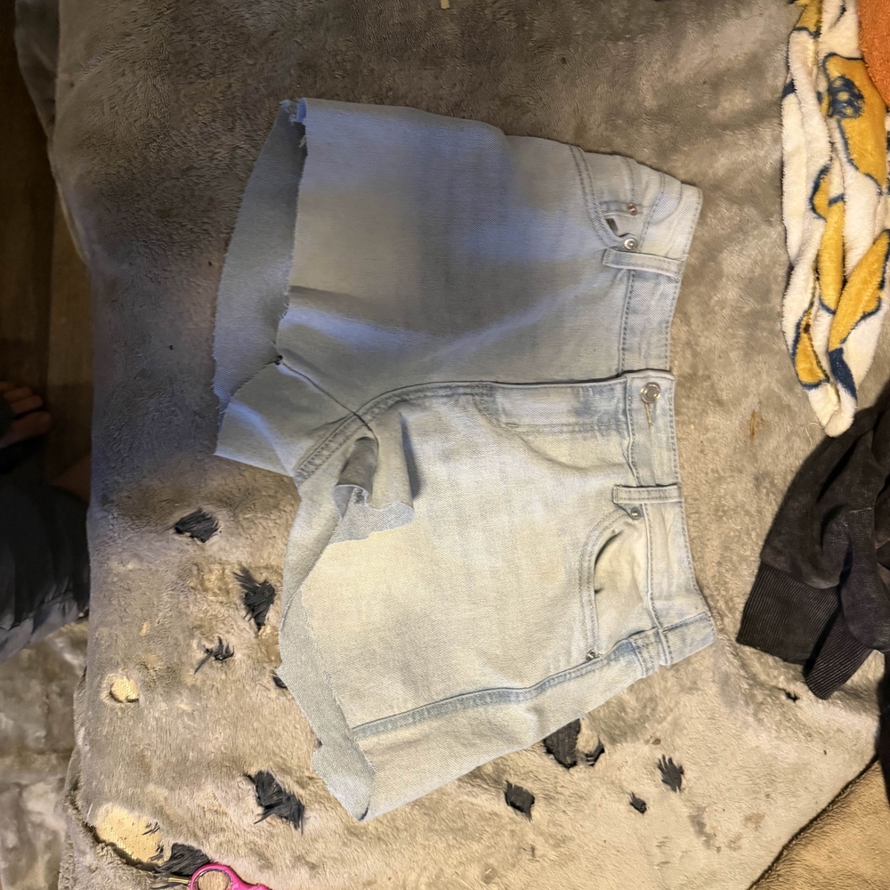 Light Blue Denim Women Shorts